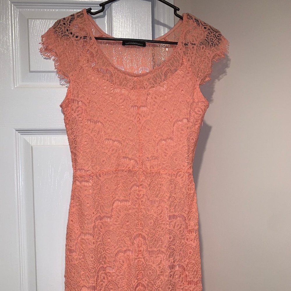 Coral Lace Dress